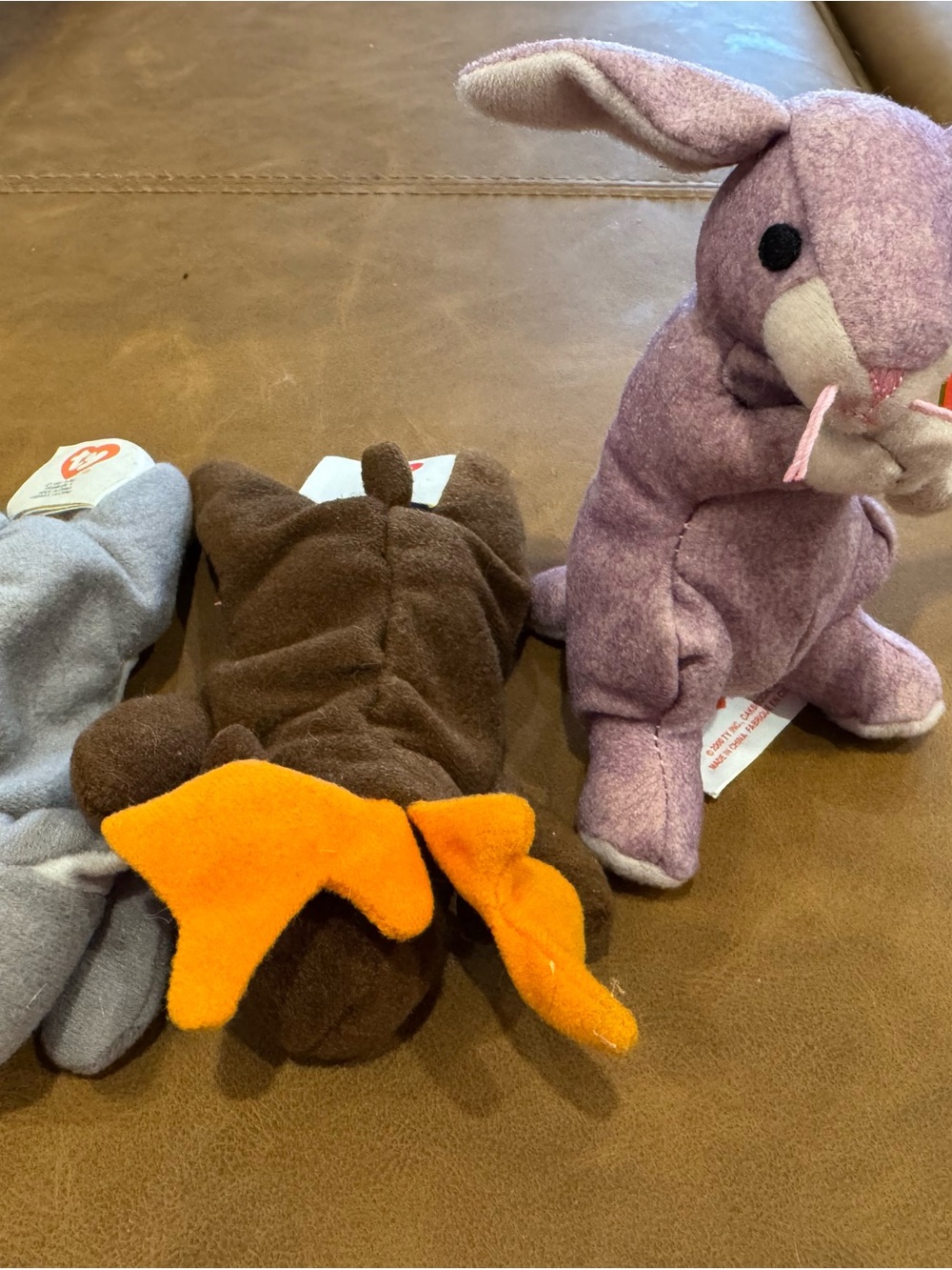 TY teenie beanie Plush Purple Bunny, moose and koala- Soft Kids Toy